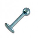 
Tragus / Labret Titane Anodis&eacute; Bleu Clair Boule