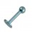 Piercing Tragus / Labret Titane Anodisé Bleu Clair Boule