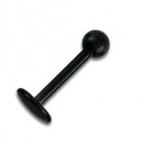 
Tragus / Labret Blackline Titane Anodis&eacute; Noir Boule