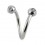 Piercing Spirale Acier Chirurgical 5 Diamants Blancs