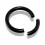 Piercing Anneau Blackline Acier Chirurgical Anodisé Noir 2