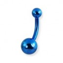 
Nombril Anodis&eacute; Bleu Boules