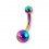 Piercing Nombril Anodisé Multicolore Boules
