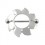 Piercing Téton Acier Chirurgical Ornement Fleur