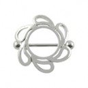 Piercing T&eacute;ton Acier Chirurgical Ornement Fleur 2