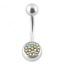 Piercing Nombril Diamants Swarovski