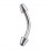 Piercing Arcade Acier Chirurgical Cônes Diamants Bleus