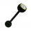 Piercing Langue Bioflex Noir Diamant