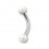 Piercing Arcade Acrylique Blanc Boules