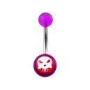 
Nombril Acrylique Transparent Violet The Punisher
