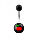 
Nombril Acrylique Noir Cerises