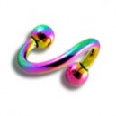 
Helix / Spirale Titane Anodis&eacute; Multicolore Boules