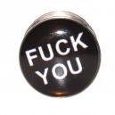 Plug Oreille / Lobe Acier Chirurgical 316L Fuck You