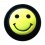 Piercing Ecarteur Blackline Smiley Jaune
