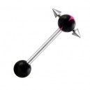 
Langue Compos&eacute; Noir Etoile Rose UV Piques