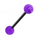 
Langue Acrylique Violet Transparent Marbr&eacute;
