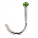 
Nez Acier Chirurgical Diamant Vert Fonc&eacute;