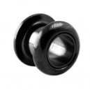 Tunnel Oreille / Lobe Blackline Acier Chirurgical 316L Arrondi