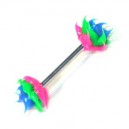 
T&eacute;ton Silicone Rose / Vert / Bleu