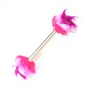Piercing T&eacute;ton Silicone Rose / Violet