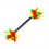Piercing Téton Silicone Rouge / Jaune / Vert