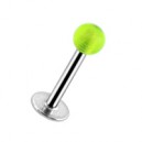 
Labret / Tragus Acrylique Vert Transparent Boule