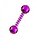 
T&eacute;ton / Barbell Titane Anodis&eacute; Rose Deux Boules