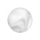 
Boule Acrylique Blanche UV Marbr&eacute;e