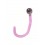 Piercing Nez Bioflex Rose et Diament Rose