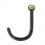 Piercing Nez Blackline Diamant Vert Clair