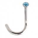 
Nez Acier Chirurgical Diamant Bleu Clair